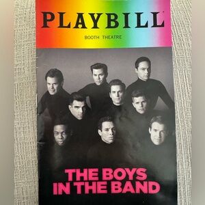 Playbill 'The Boys in the Band' Theater Program